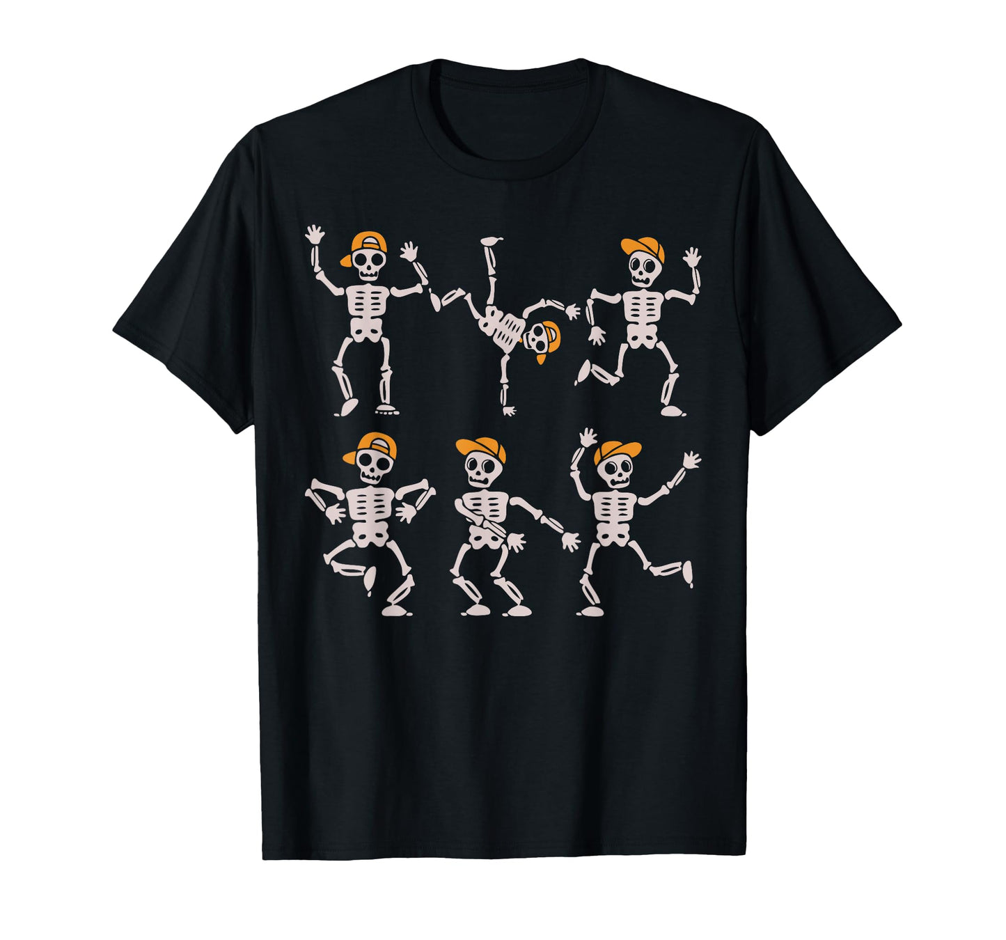Halloween Shirt Boys Kids Toddler Dancing Skeleton Cap Funny T-Shirt