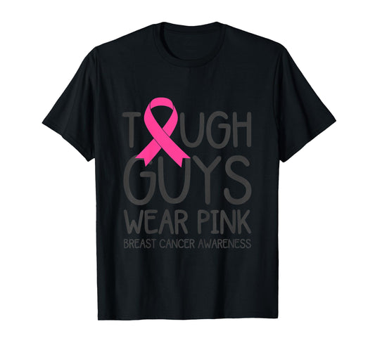 Kids Toddler Boys Breast Cancer Awareness Pink Ribbon Funny T-Shirt