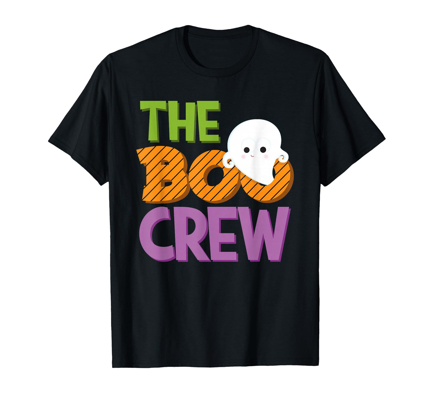 Halloween Ghost The Boo Crew Costume Matching Women Kids Men T-Shirt