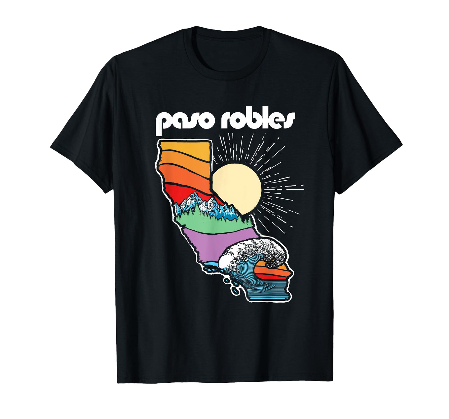 Paso Robles California Outdoors Retro Nature Graphic T-Shirt