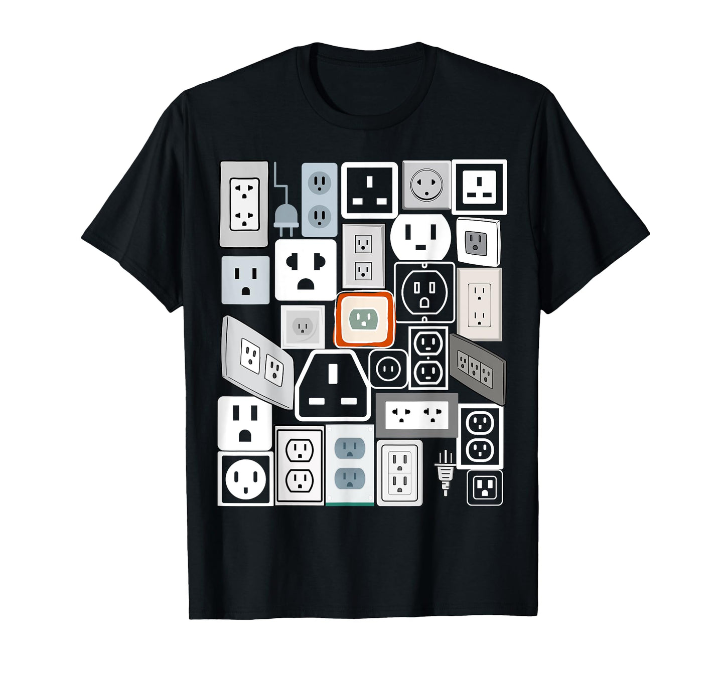 Electrical Outlet Plug and Socket Couples Halloween Costume T-Shirt