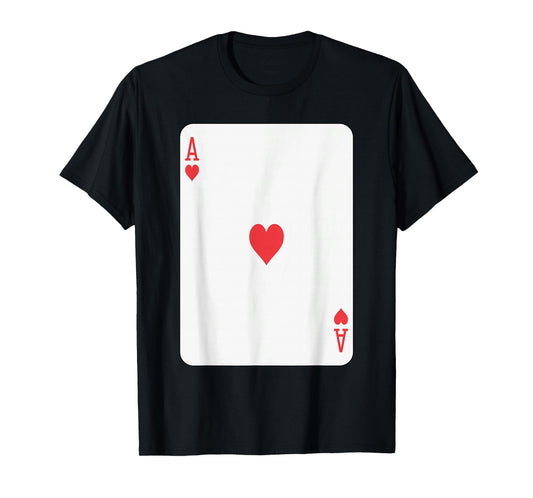 Ace of Hearts Playing Card Poker T-Shirt
