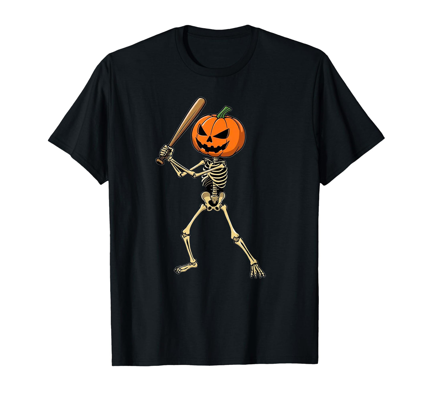 Funny Skeleton Baseball Halloween Costume for Boys T-Shirt