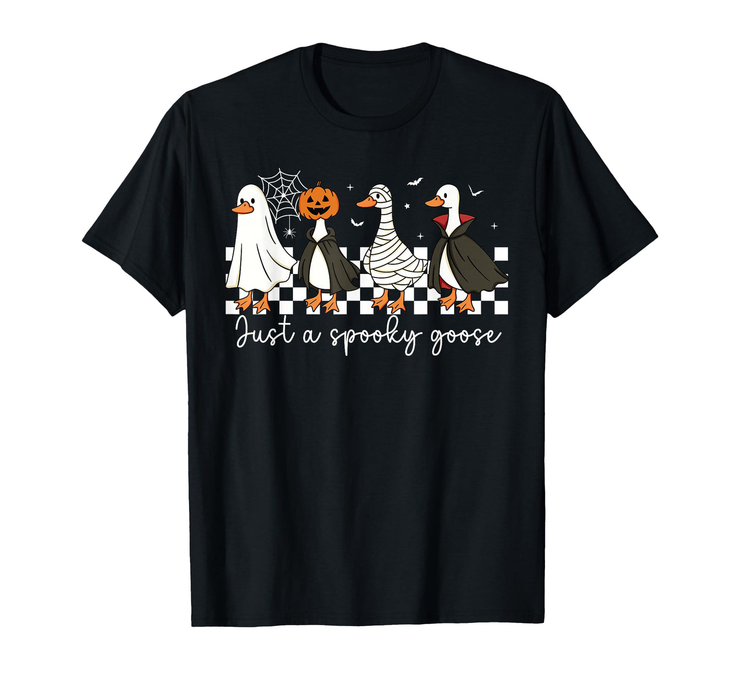 Just A Spooky Goose Halloween Silly Goose Funny Halloween T-Shirt