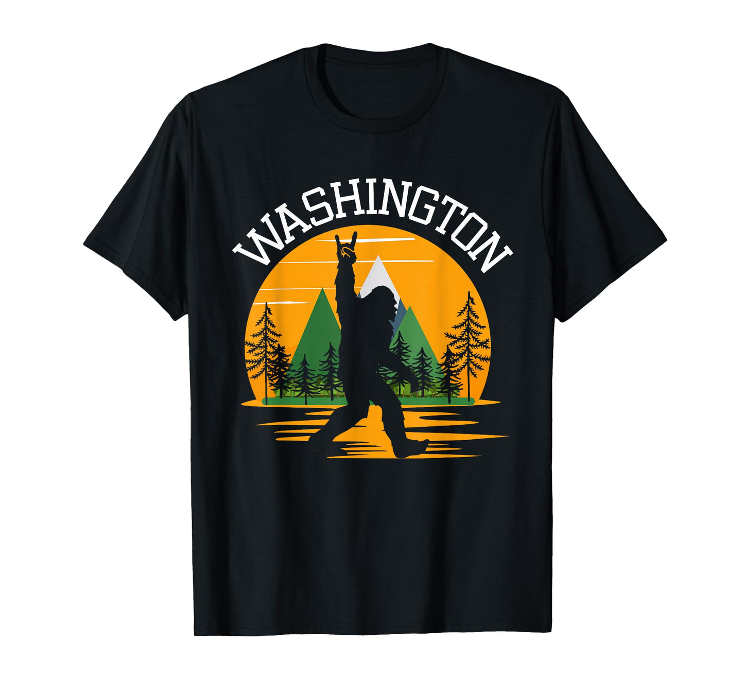 Washington US State Bigfoot Sasquatch T-Shirt