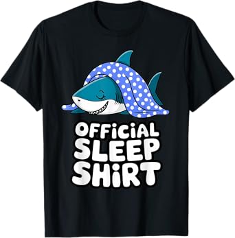 Shark Official Napping Tee Pajamas Nightgown T-Shirt