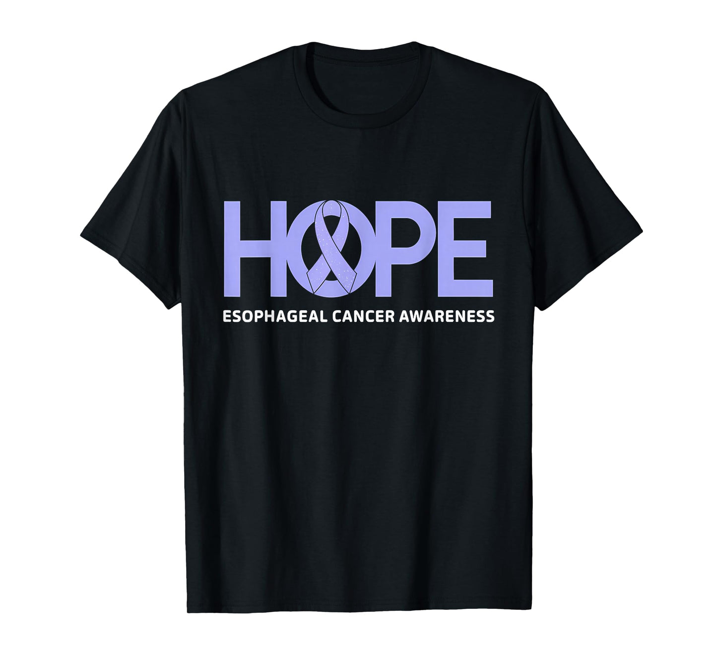 Esophageal Cancer Awareness Periwinkle Ribbon T-Shirt