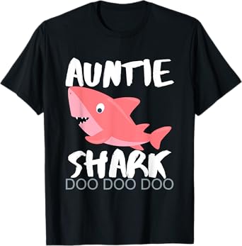 Auntie Shark Shirt Gifts From Niece Nephew T-Shirt