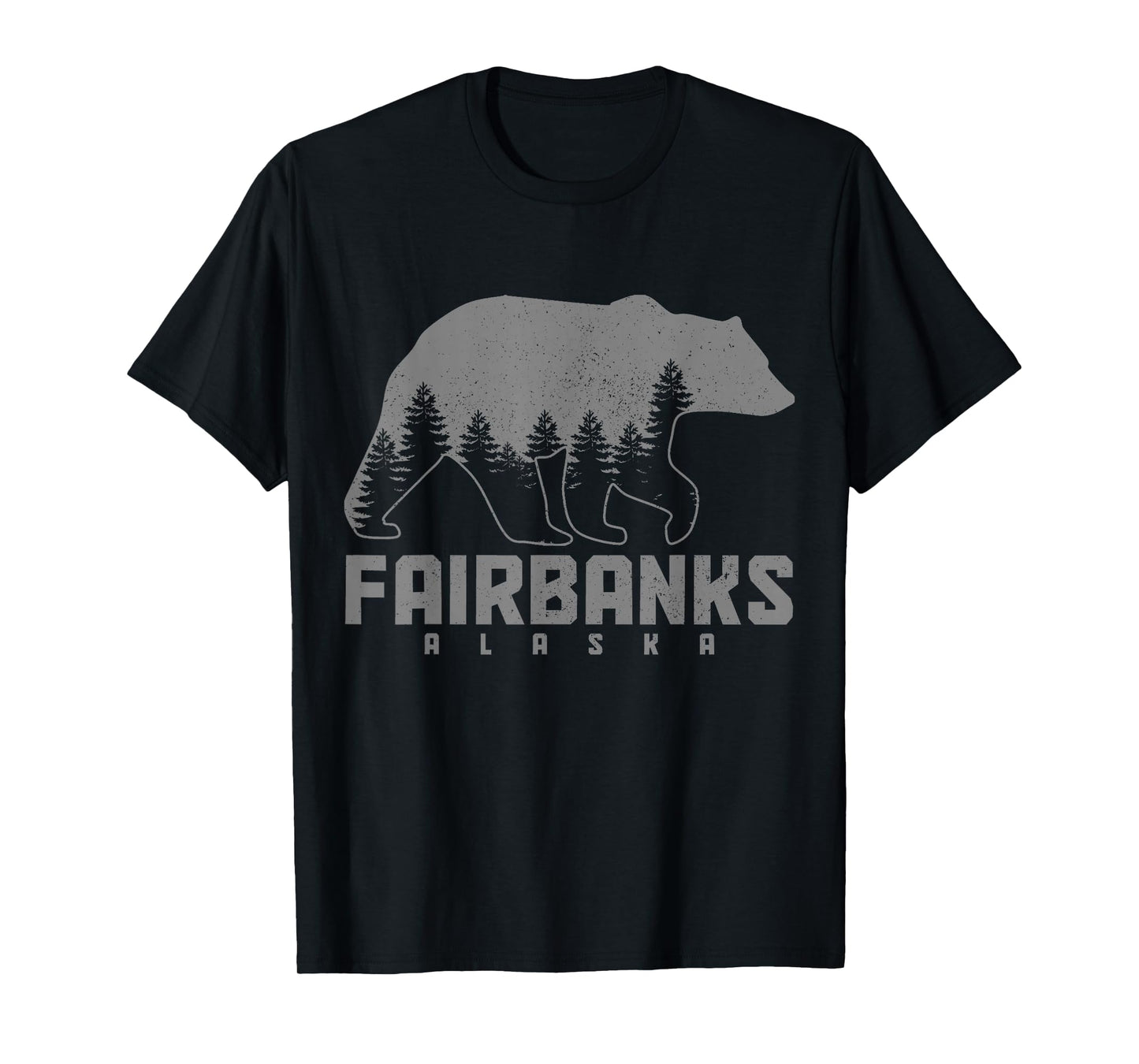 Fairbanks Alaska Bear Grizzly Pride Outdoor Vintage T-Shirt