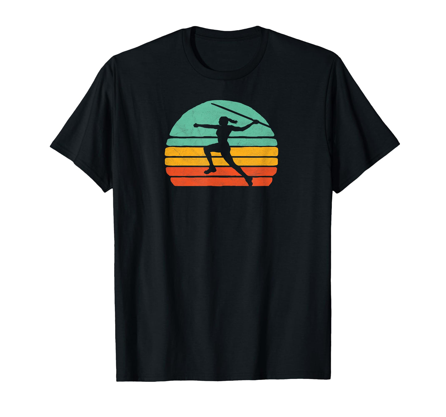 Vintage Vibe Eighties Track & Field Javelin Girl Retro T-Shirt