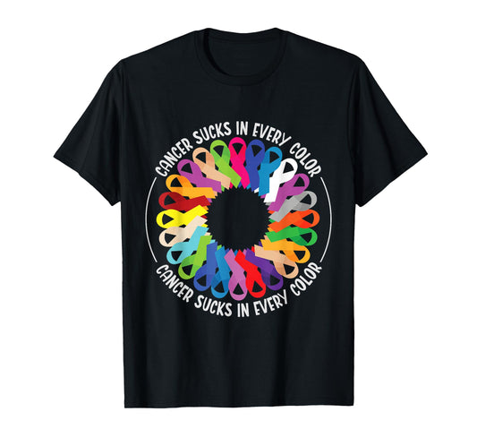 Cancer Sucks In Every Color Fighter | Funk Cancer T-Shirt