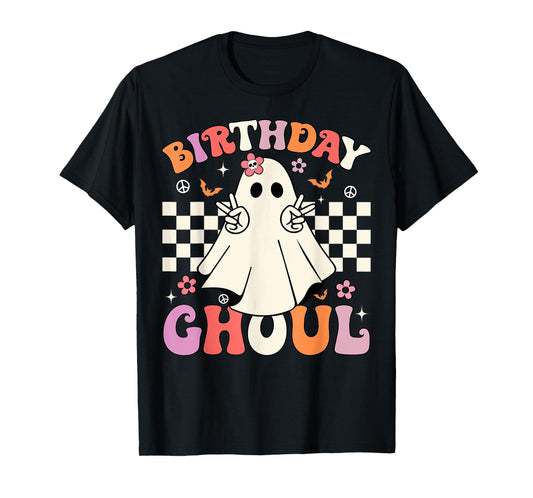 Halloween Birthday Ghoul Party Anniversary Booday Women Girl T-Shirt
