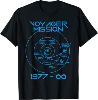 Voyager 1 2 Probes Outer Space Exploration Trajectory T-Shirt