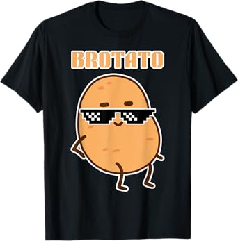Brotato Potato Lover Brother Friendship Funny Potato Day T-Shirt