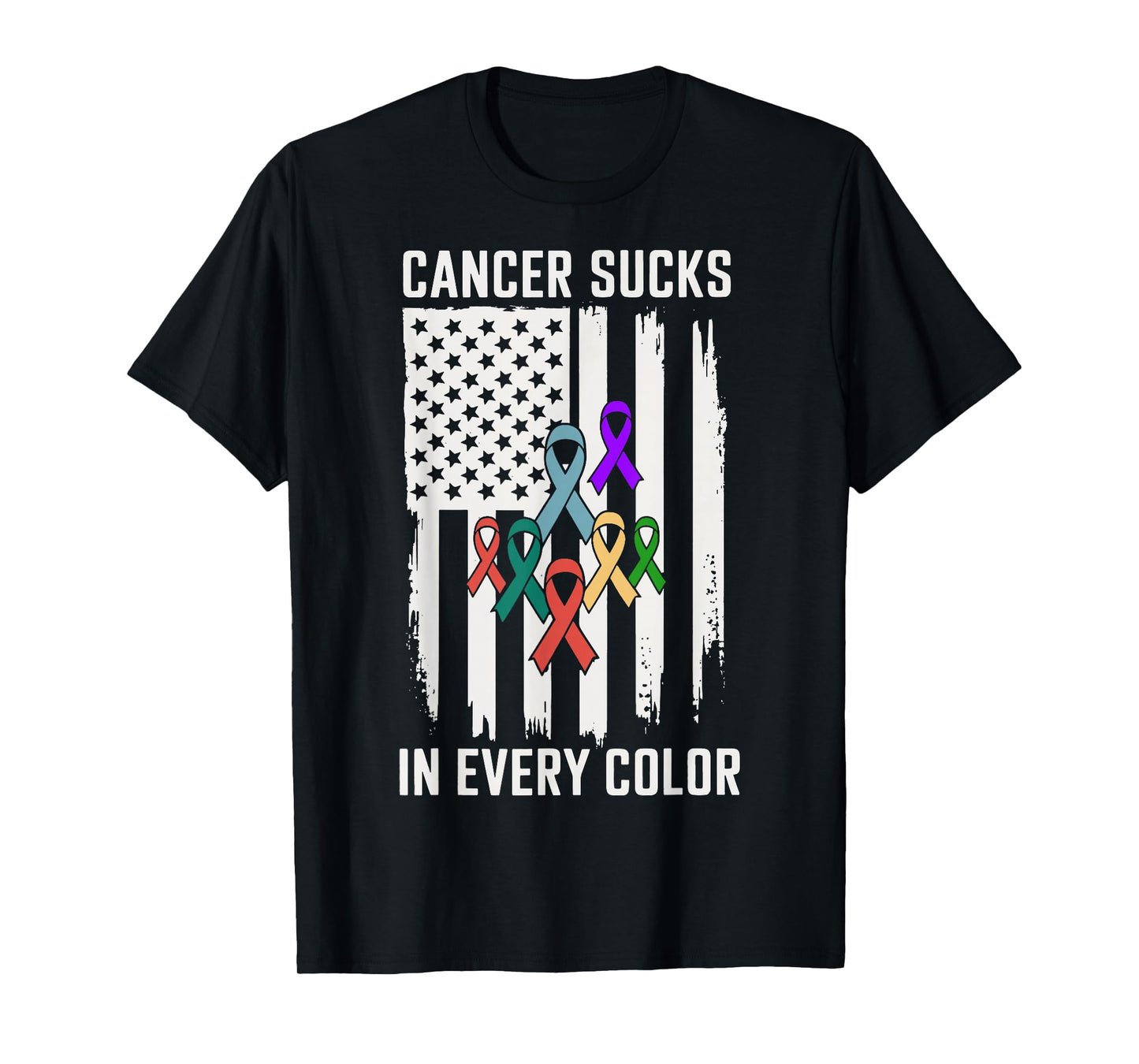 Cancer Sucks In Every Color T-Shirt