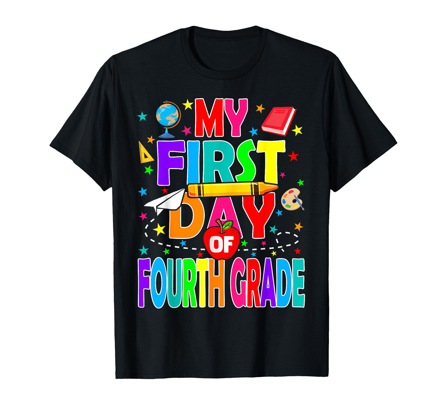 My First Day of Fourth Grade Back to School Boys Kids T-Shirt