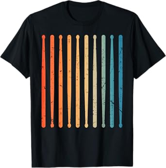 Funny Drummer Art For Men Women Kids Drumming Lover Drummer T-Shirt