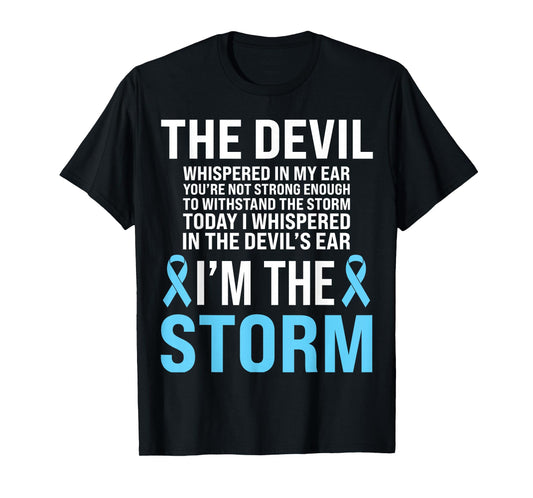 Prostate Cancer Awareness Light Blue Ribbon Dad Survivor T-Shirt