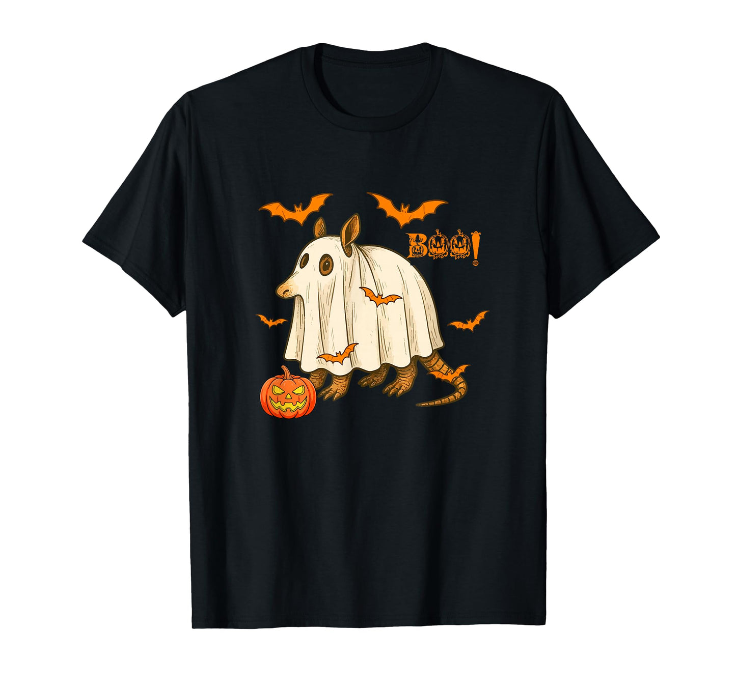 Boo Halloween Armadillo Cosplay Ghost Costume Animal Lover T-Shirt