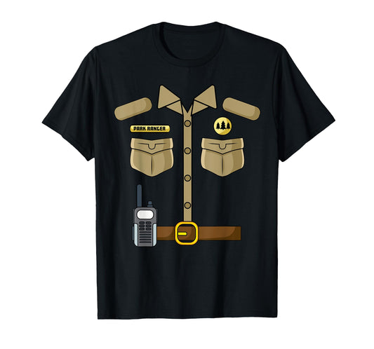 Forest Ranger Park Warden Funny DIY Lazy Halloween Costume T-Shirt