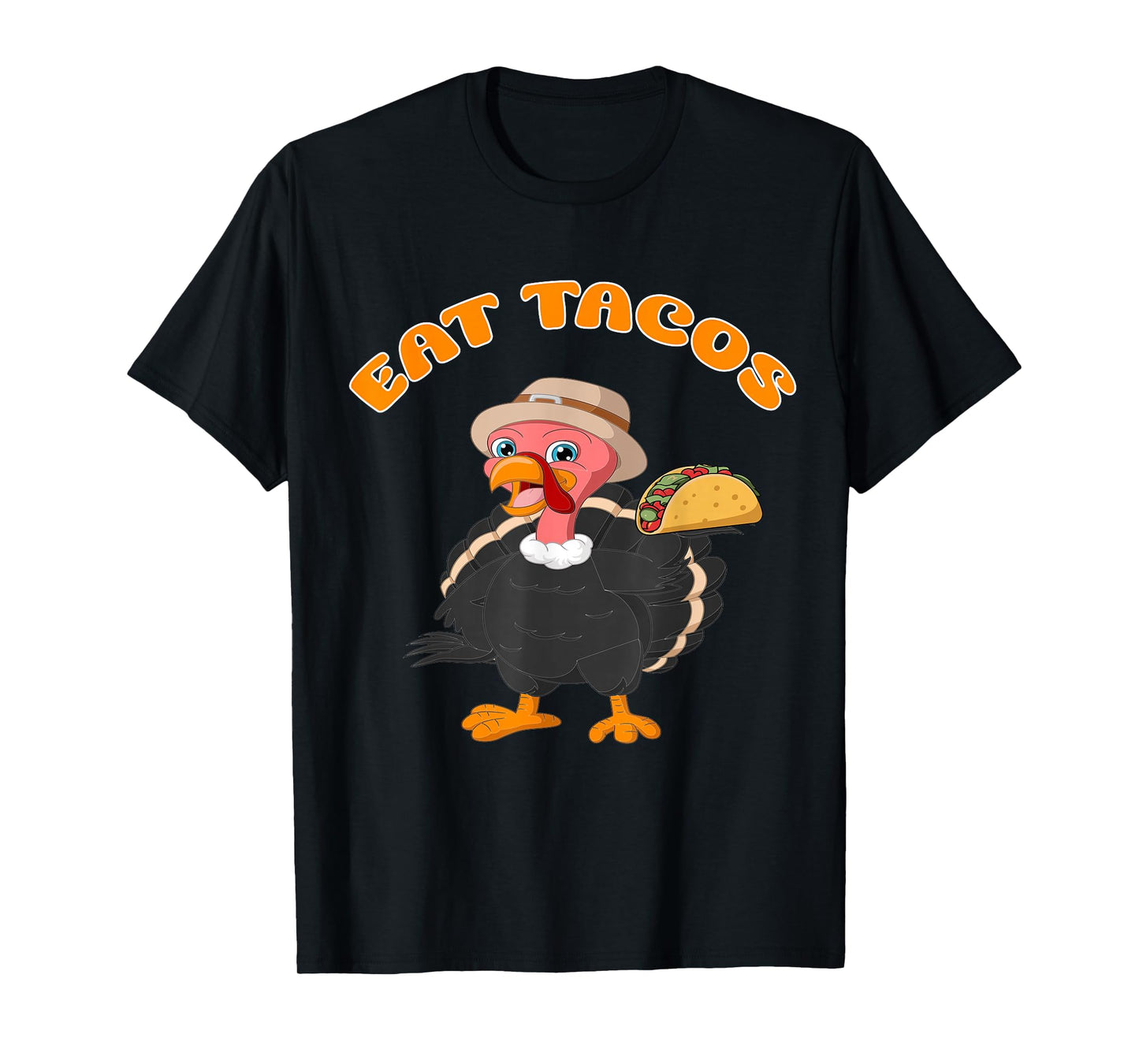 Funny Thanksgiving Turkey Eat Tacos Mexican T-Shirt