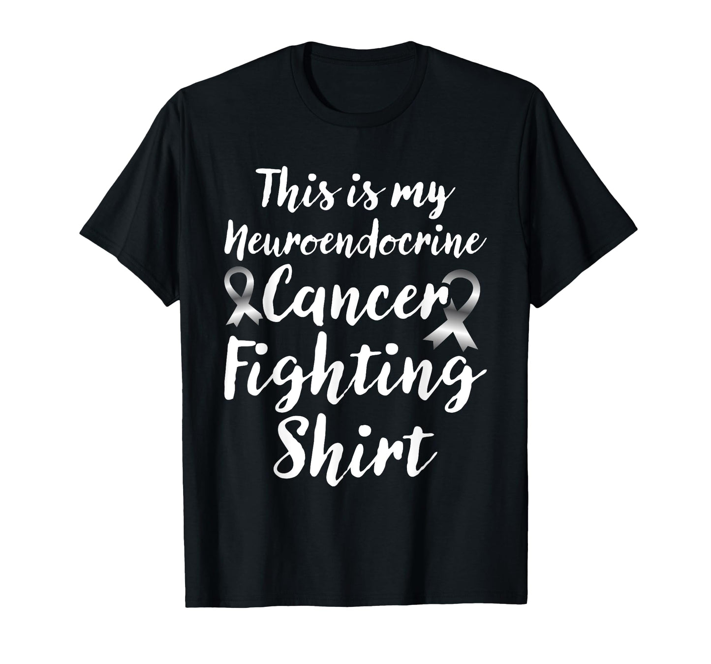 Neuroendocrine Cancer Awareness Zebra Ribbon This Is My Canc T-Shirt
