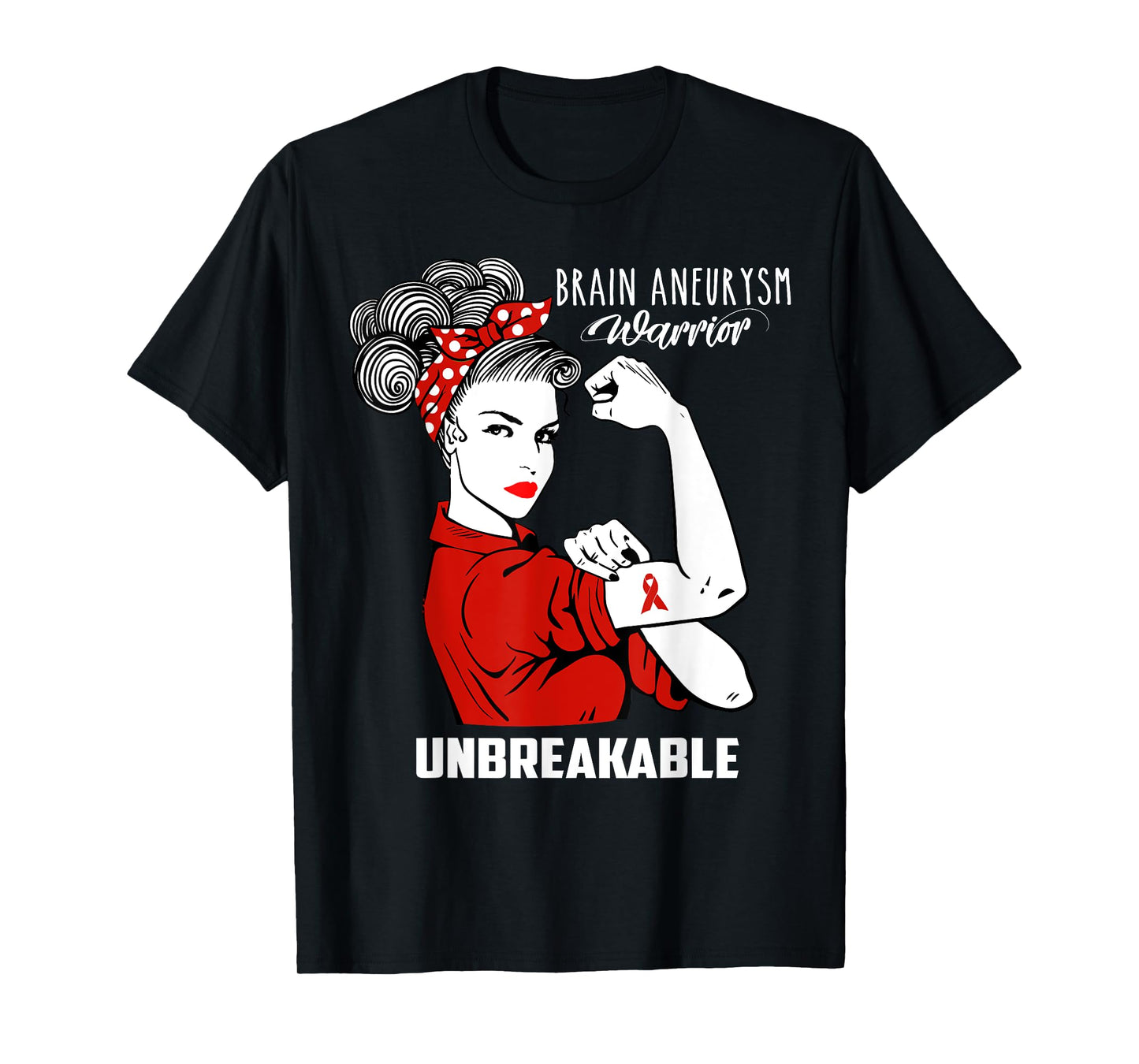 Brain Aneurysm Warrior Unbreakable Shirt Awareness Gift T-Shirt