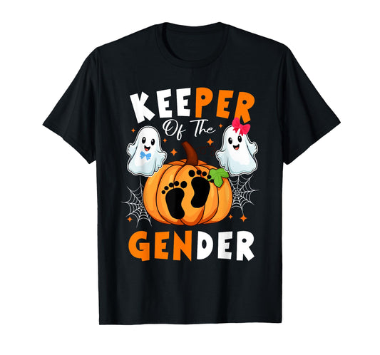 Keeper of the Gender Reveal Baby Halloween Thanksgiving T-Shirt
