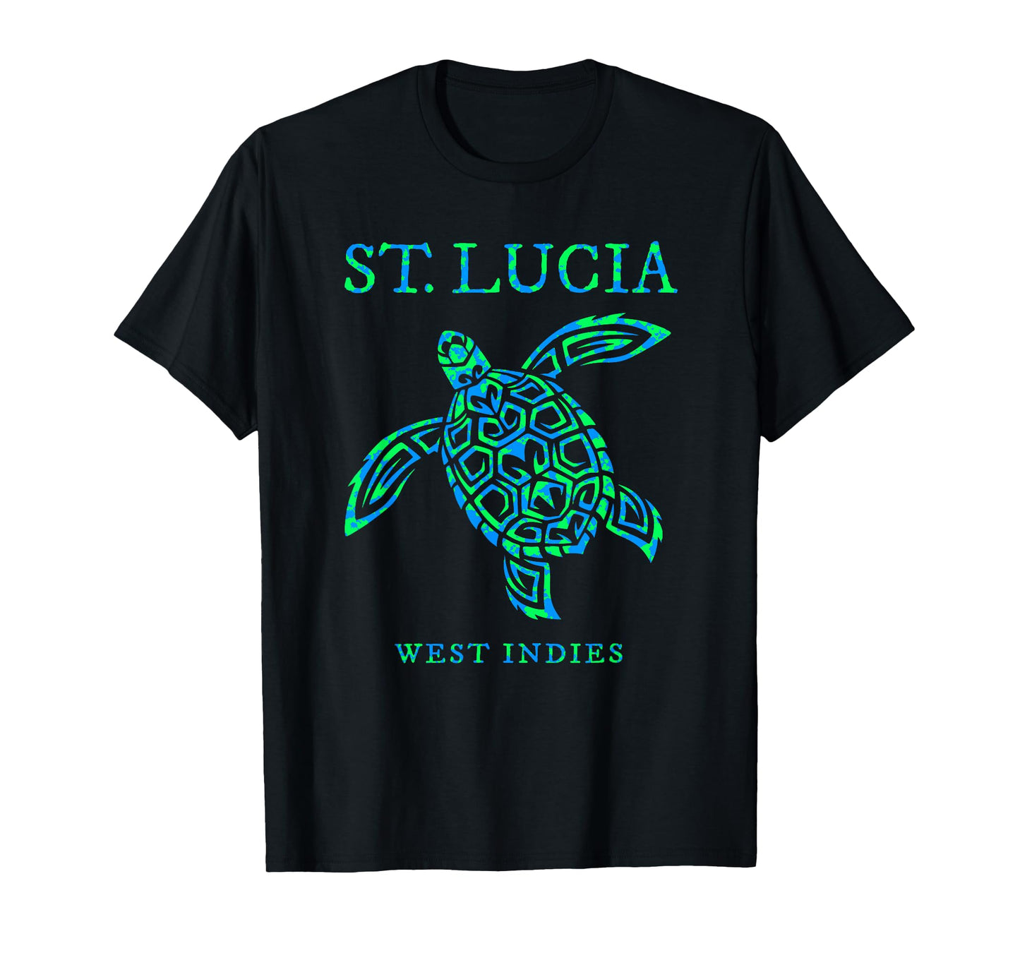 St Lucia Sea Turtle Boys Girls Toddler Colorful Souvenir T-Shirt