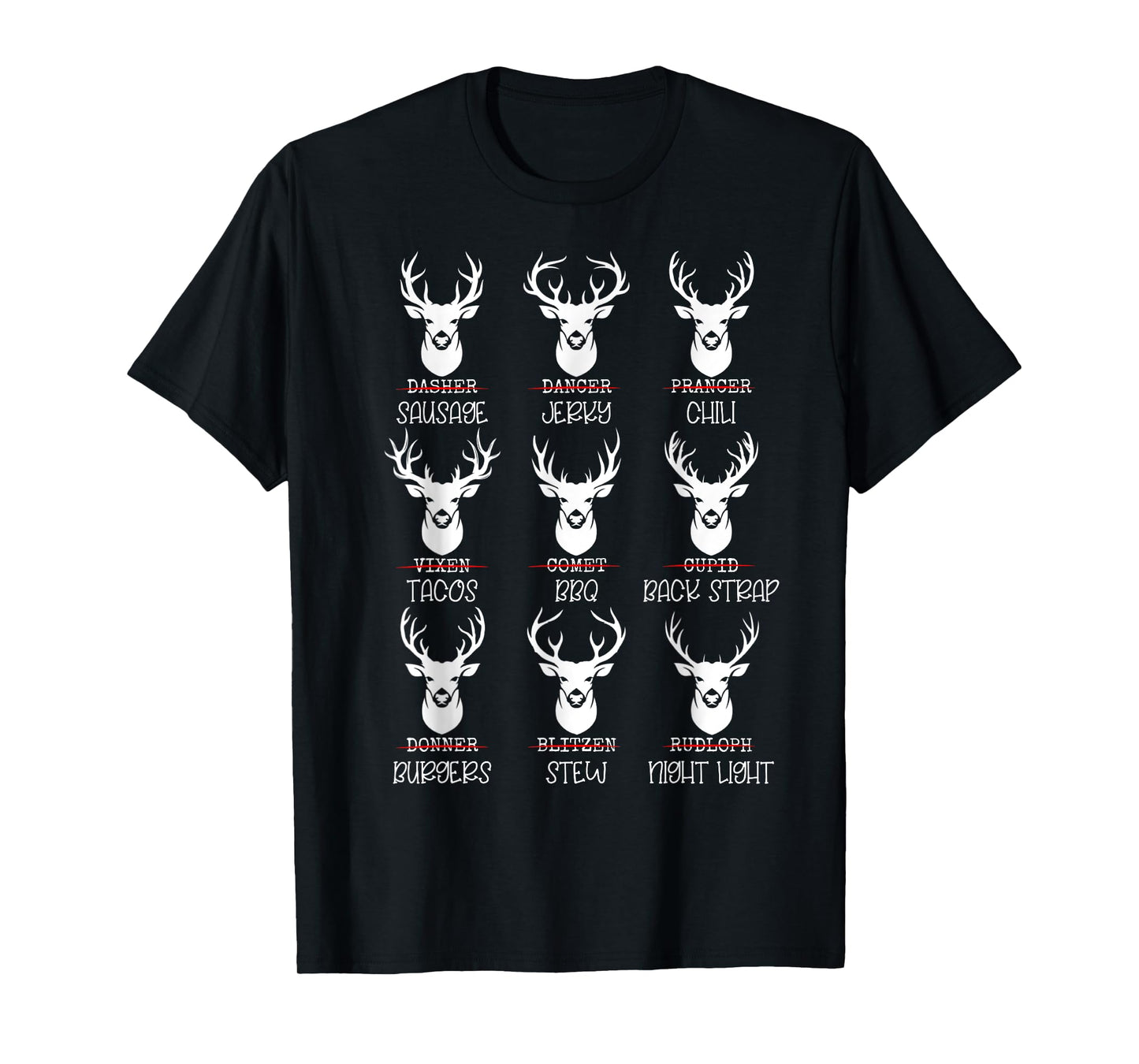 Deer Hunter Buck Lovers All Shanta's Reindeer Funny Deer Pun T-Shirt