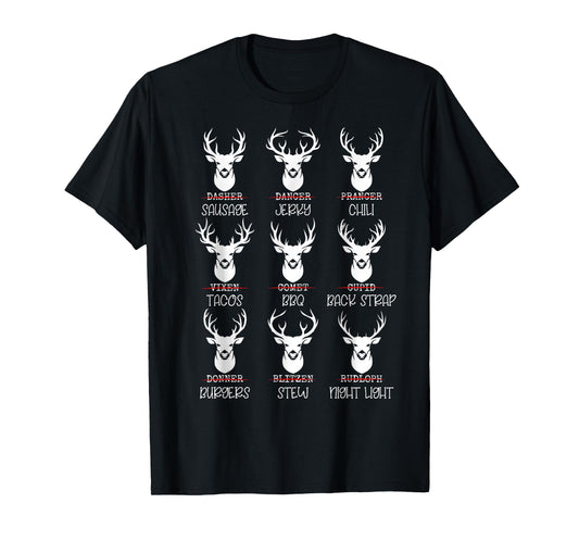 Deer Hunter Buck Lovers All Shanta's Reindeer Funny Deer Pun T-Shirt