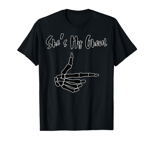 Couple's Halloween She's My Ghoul Girlfriend Tee T-Shirt