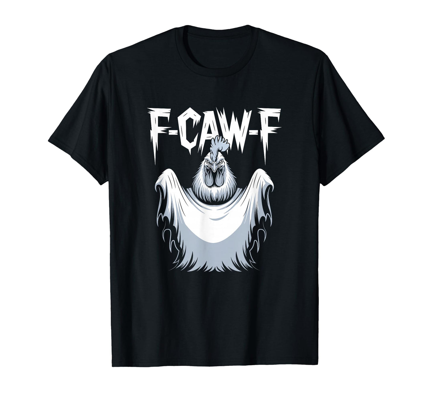 Ghost Rooster Meme F-Caw-F Halloween T-Shirt