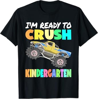 I'm Ready To Crush Kindergarten Dinosaur Back to School Boys T-Shirt