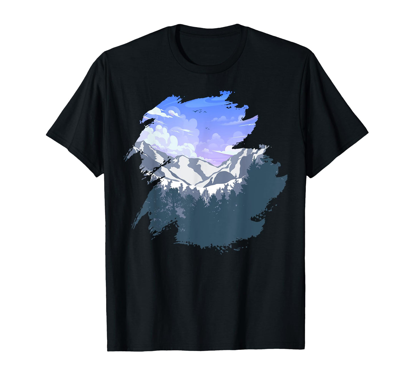 Timeless Mountain, Nature Trees and Forest T-Shirt