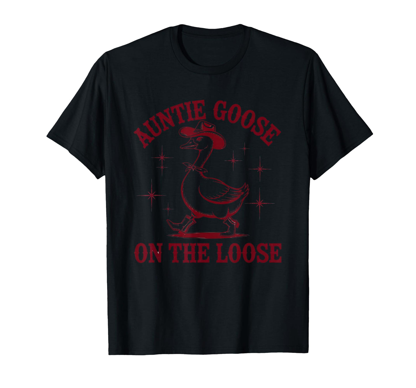 Funny vintage Auntie Goose On The Loose Mothers Day T-Shirt