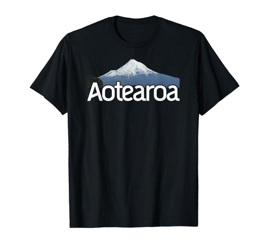 Aotearoa New Zealand Volcano Mt Taranaki Mountain Lanscape T-Shirt