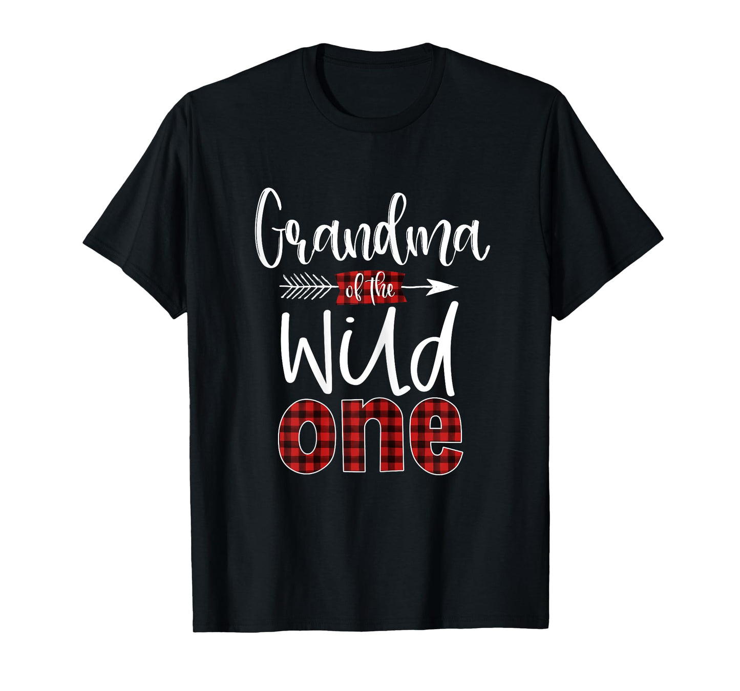 Grandma of the Wild One Shirt Plaid Lumberjack 1st Birthday T-Shirt