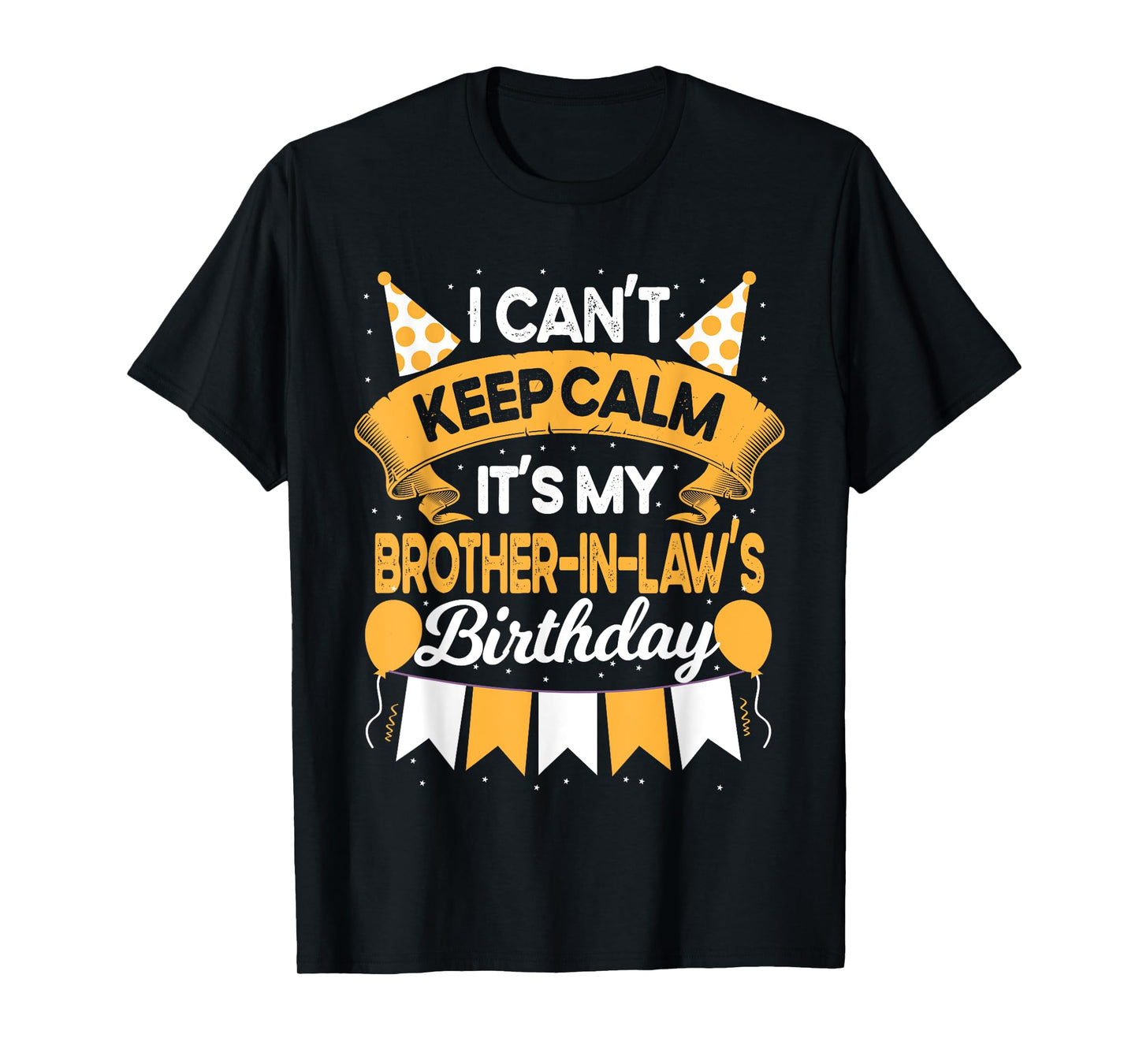 I Can't Keep Calm It's My Brother in law Birthday Party Gift T-Shirt