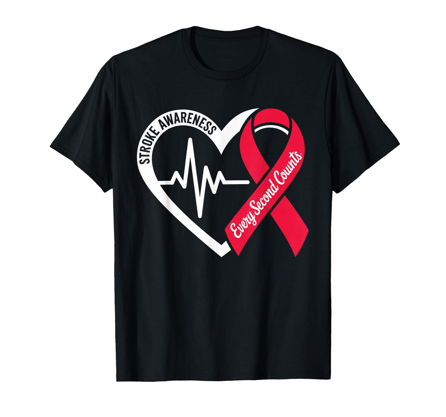 Stroke Awareness Heart Stroke Survivor Warrior Brain Attack T-Shirt