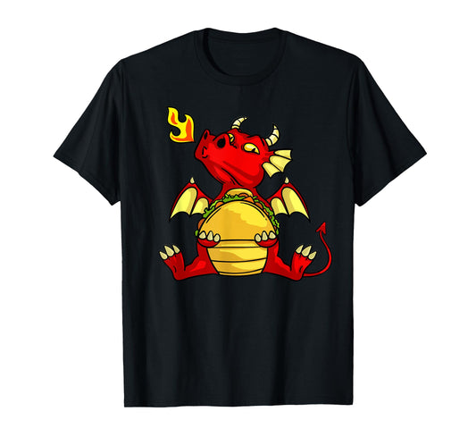 Dragons Tacos Gift Women Men Kids Mexican Love T-Shirt