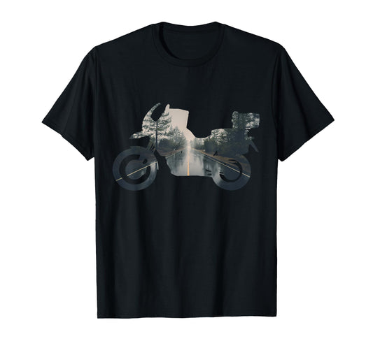 Adventure Motorcycle Bike Travel Off Road Nature T-Shirt T-Shirt