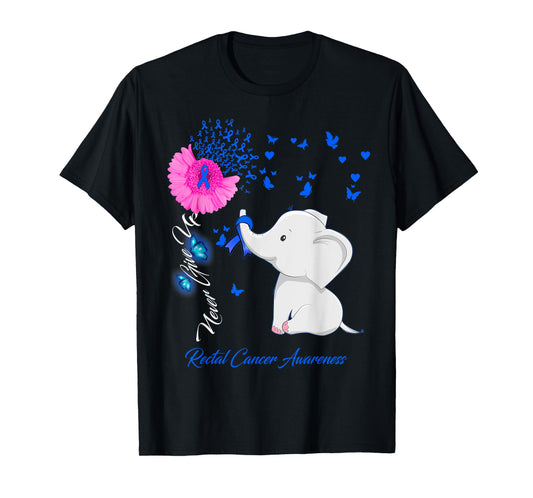Elephant Rectal Cancer Awareness - Rectal Cancer Ribbon T-Shirt