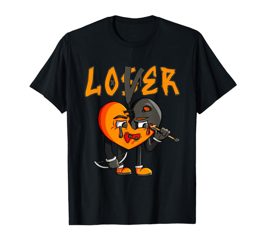 Graphic Orange For Men Women Matching Loser Lover Drip T-Shirt