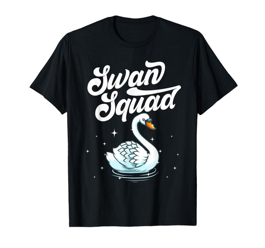 Cool Swan For Men Women Bird Watcher Animal Waterfowl Lake T-Shirt