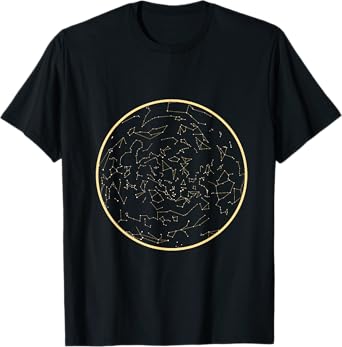 Stars Constellation Circle Astronomy T-Shirt