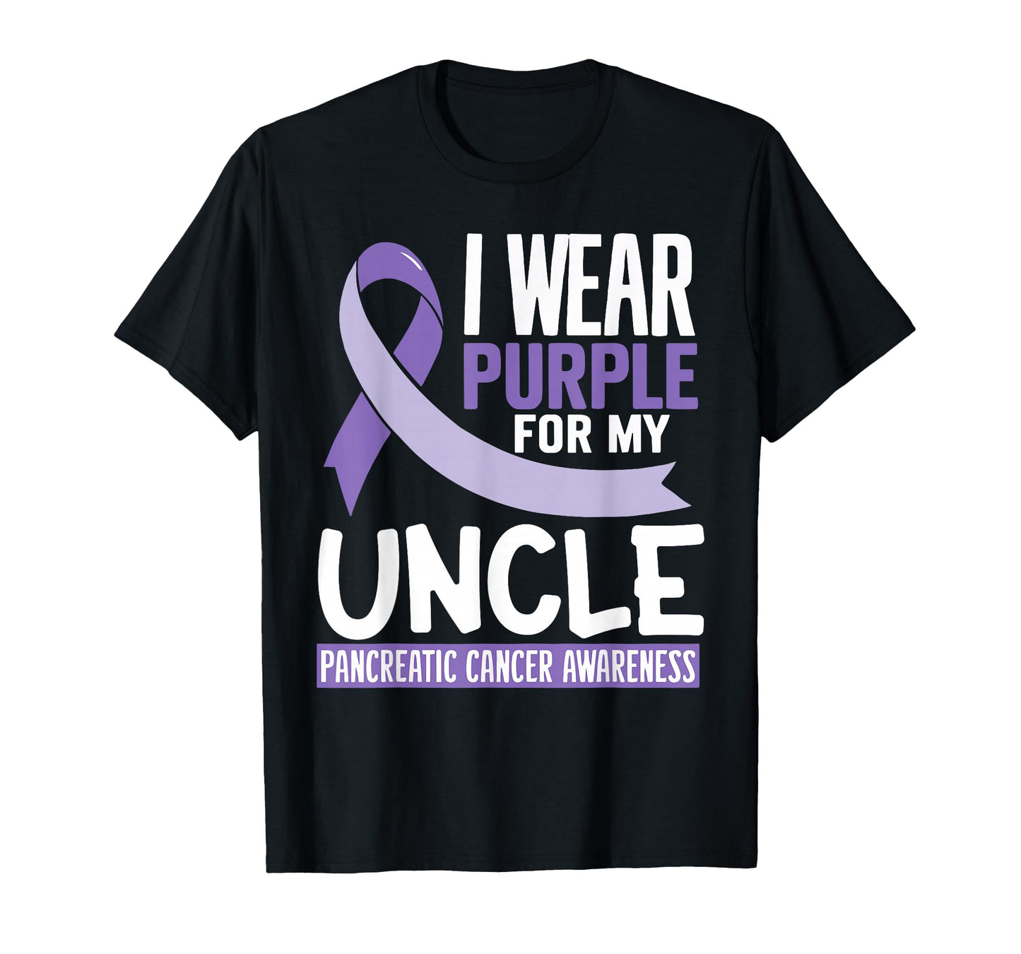 I Wear Purple For My Uncle Pancreatic Cancer Awareness T-Shirt