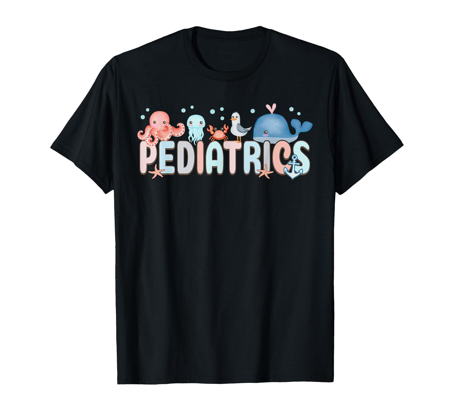 Summer Sea Animal Pediatrics Nurse PEDS RN Pediatrician T-Shirt