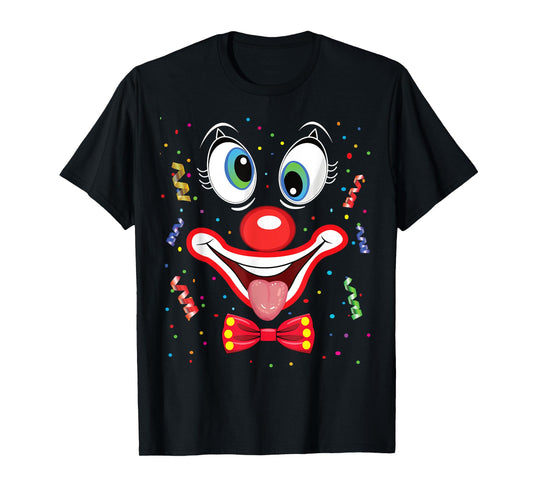 Carnival Clown Face Circus Costume Kids Men Women Carnivals T-Shirt