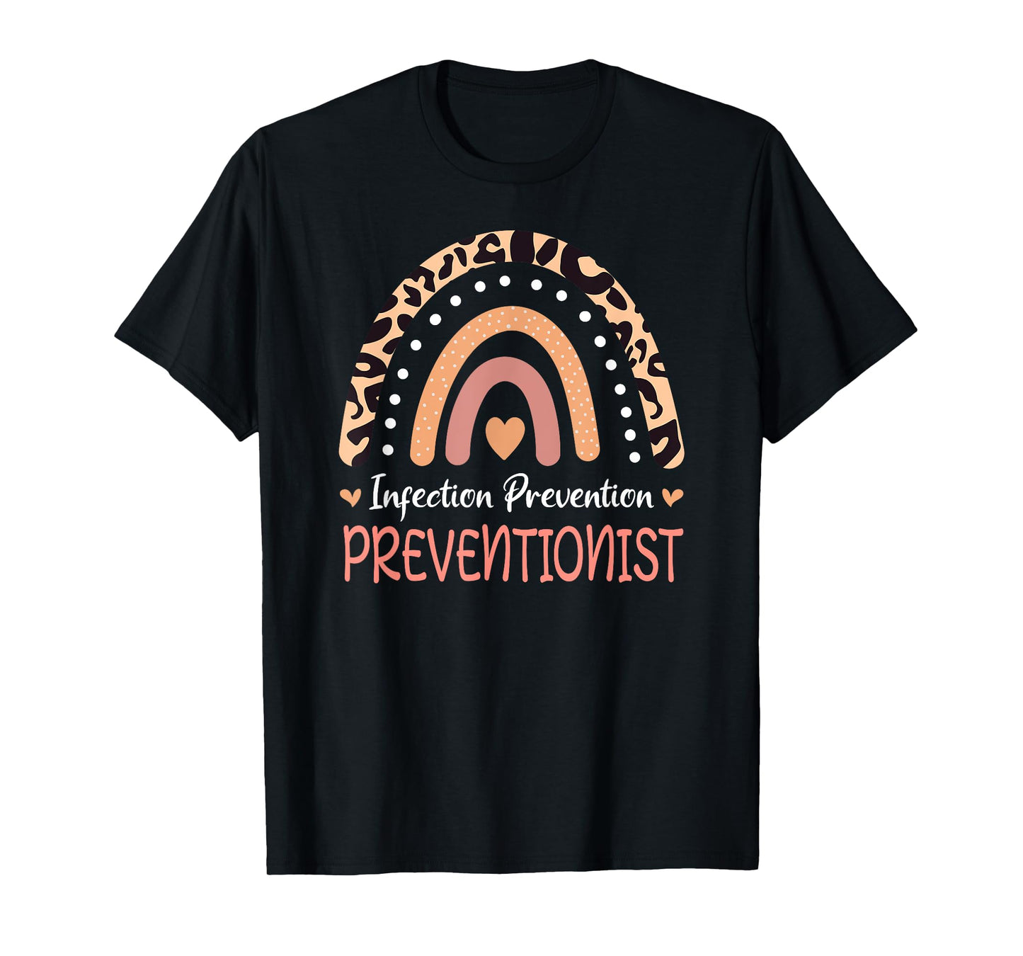 Infection preventionist leopard rainbow T-Shirt